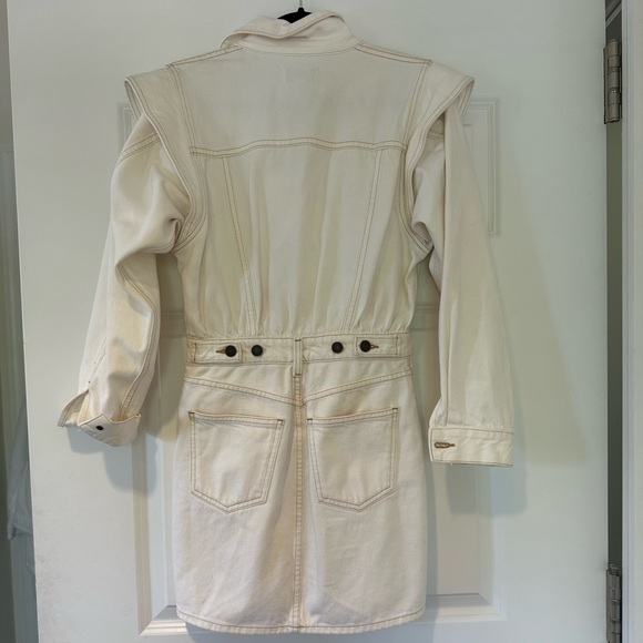 Agolde white denim Reyna dress - Picture 4 of 4